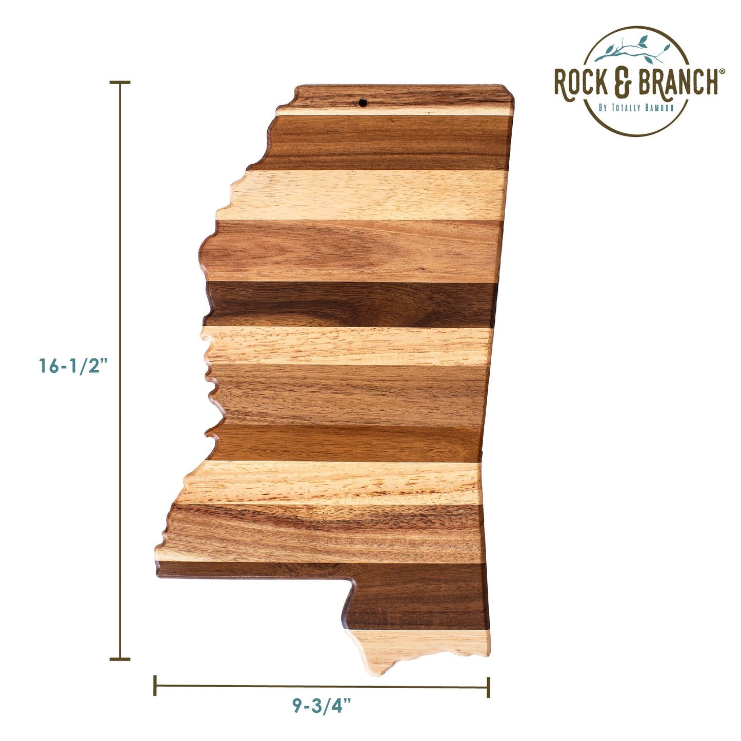 Totally Bamboo - Rock & Branch® Shiplap Series Mississippi Serving Board