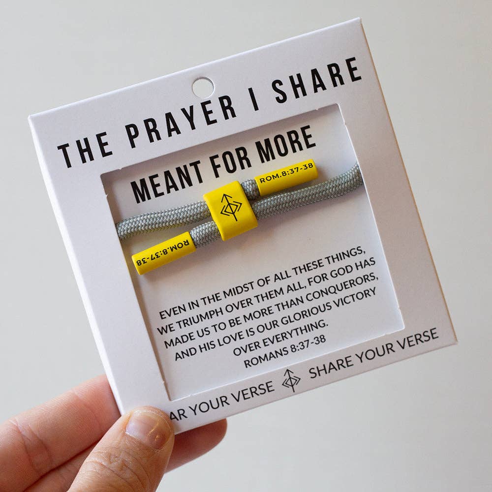 The Prayer I Share - MEANT FOR MORE Prayer Cord Bracelet | Christian Athletes