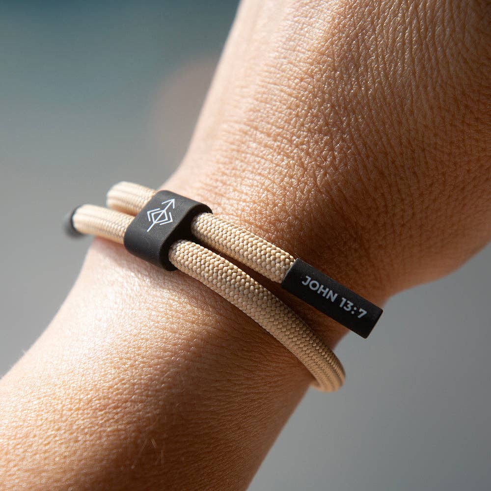 The Prayer I Share - TRUST HIS TIMING Christian Cord Bracelet