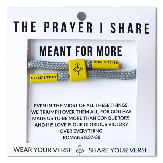 The Prayer I Share - MEANT FOR MORE Prayer Cord Bracelet | Christian Athletes