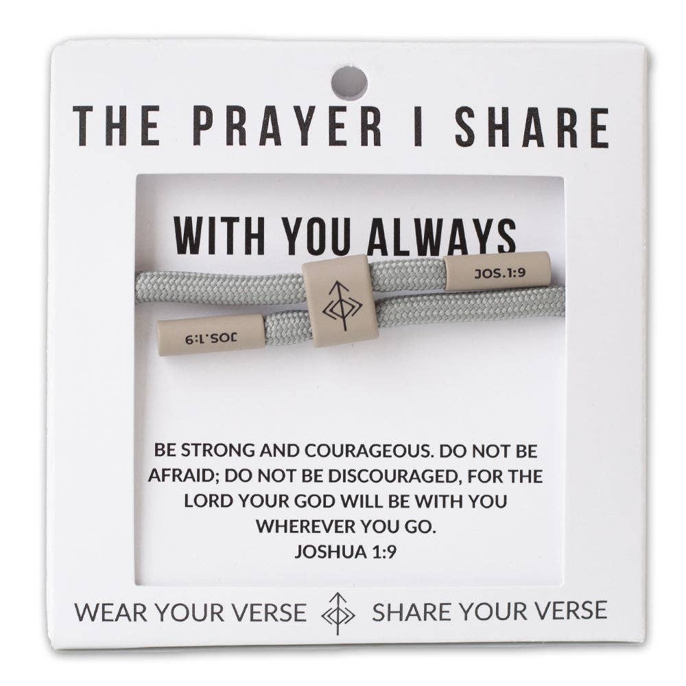 The Prayer I Share - WITH YOU ALWAYS Cord Bracelet | Christian Jewelry |Scripture