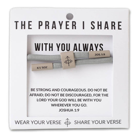 The Prayer I Share - WITH YOU ALWAYS Cord Bracelet | Christian Jewelry |Scripture